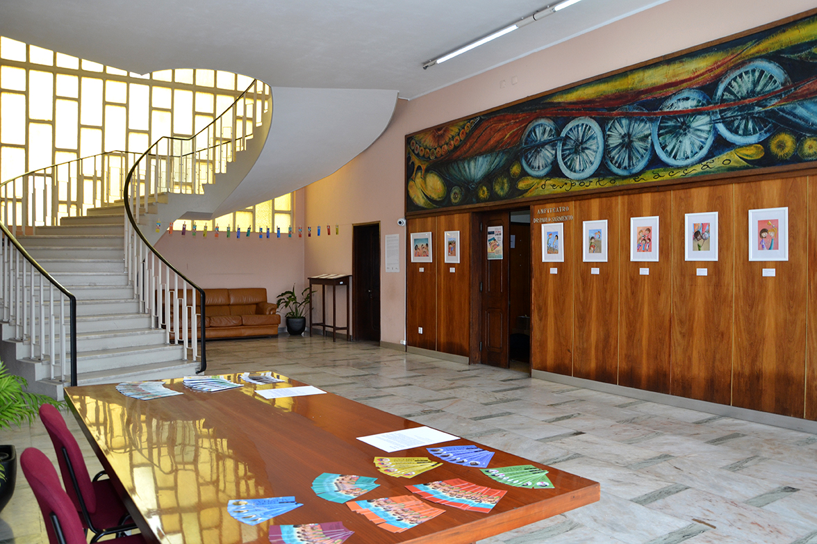 Hall de entrada da Casa do Desporto no Porto